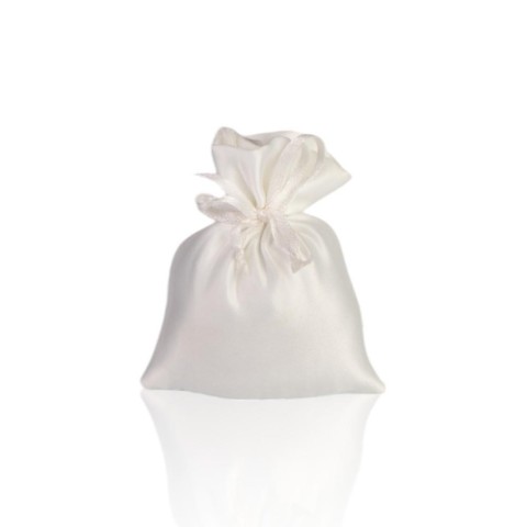 SACCHETTO RASO BIANCO RETT. PICCOLO 8X10